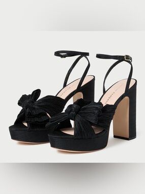 Loeffler Randall Natalia Black Platform Bow Heel